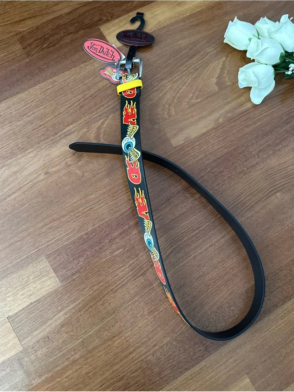 Von Dutch Black Belt and Yellow Accent